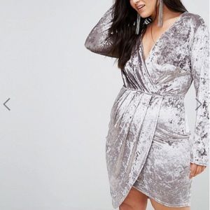 Club L velvet wrap dress size 24